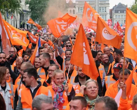 Countrywide Strike Action Draws Vast Numbers Marching Across France